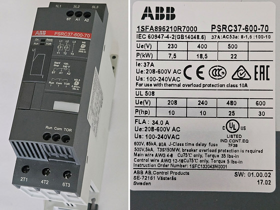SUJUVKÄIVITI PSRC37-600-70 18,5kW