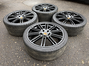 21" диски Porsche Panamera 5x130 + шины Michelin (2 фото из 10)