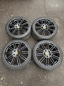 21" диски Porsche Panamera 5x130 + шины Michelin (3 фото из 10)