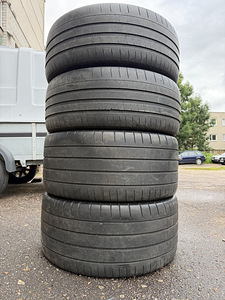 21" диски Porsche Panamera 5x130 + шины Michelin (8 фото из 10)