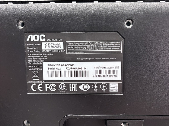 AOC LCD-monitor 21,5”