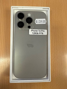 Apple iPhone 16 Pro 128Gb Natural Titanium v heas korras (1 foto / 1)