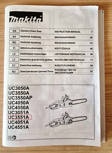 Elektriline kettsaag MAKITA UC3551A (1 foto / 3)