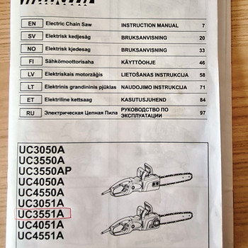 Электрическая цепная пила MAKITA UC3551A