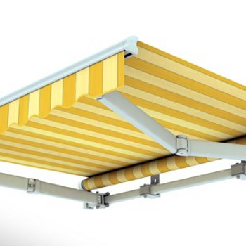 БАЛКОННАЯ МАРКИЗА 2 X 3 М ЖЁЛТАЯ/БЕЛАЯ