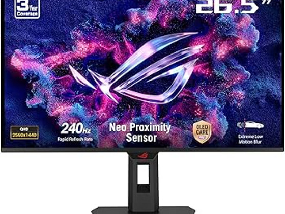 ASUS ROG Strix QD-OLED XG27AQDMES 26.5" QHD monitor, 240Hz,