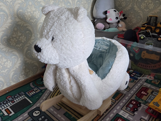 Качалка белый медведь