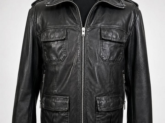 Кожаная куртка Superdry L