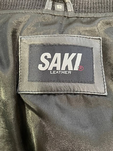 Кожаная куртка-бомбер SAKI L/XL (4 фото из 5)
