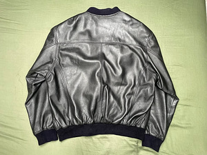 Кожаная куртка-бомбер SAKI L/XL (2 фото из 5)