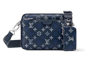 Louis Vuitton Trio Messenger Monogram Shadow , Navy Blue (1 foto / 7)