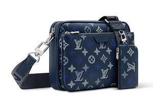 Louis Vuitton Trio Messenger Monogram Shadow , Navy Blue (2 foto / 7)