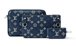 Louis Vuitton Trio Messenger Monogram Shadow , Navy Blue (4 foto / 7)