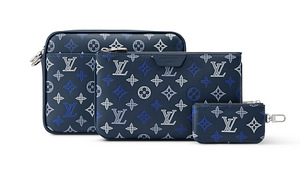 Louis Vuitton Trio Messenger Monogram Shadow , Navy Blue (5 foto / 7)