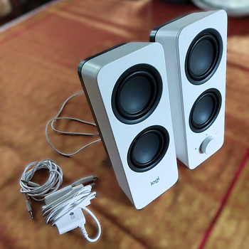 Белые колонки Logitech Z207 (Bluetooth / AUX)