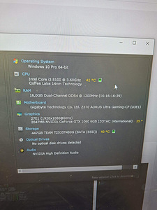 Mänguarvuti – GTX 1060 6GB, 16GB DDR4, 480GB SSD (4 foto / 5)