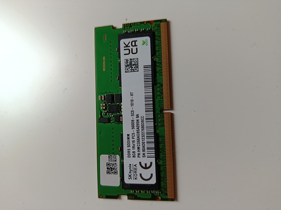 Hynix 8gb ddr5 sodimm 1Rx16 PC5-5600B-SCO-1010-XT