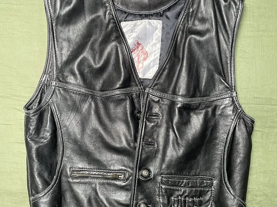 Nahkvest Biker L