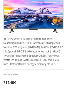 Xiaomi teler 55 tolli +kingitus (1 foto / 4)