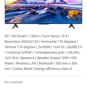Xiaomi teler 55 tolli +kingitus