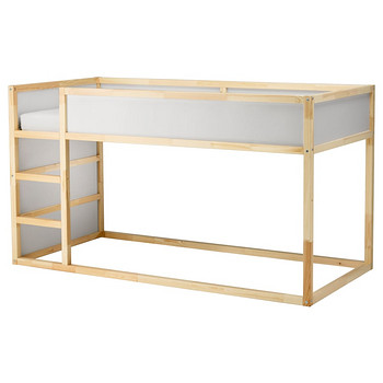 Kahepoolne voodi kura, ikea