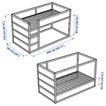 Двухсторонняя кровать , ikea