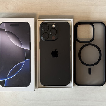 Apple iPhone 16 Pro Black Ti 256GB nagu uus! Aku 96%