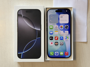 Apple iPhone 16 Pro Black Ti 256GB как новый! Аккумулятор 96 (6 фото из 8)
