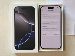 Apple iPhone 16 Pro Black Ti 256GB как новый! Аккумулятор 96 (8 фото из 8)