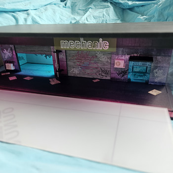 Uus diorama MoreArt 1:64 Garage valgustusega