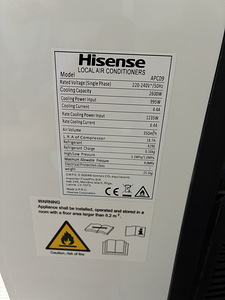 Konditsioneer Portatiivne konditsioneer Hisense APC09 (2 foto / 6)