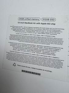 MacBook Air M3 13,6" 24GB 512GB Midnight (3 foto / 3)