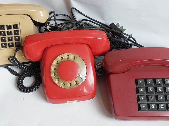 Retro lauatelefonid, 3tk