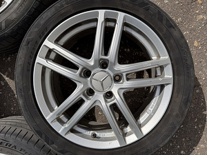 17" диски Mercedes-Benz 5x112 + зимние шины 215/50/17 (3 фото из 7)