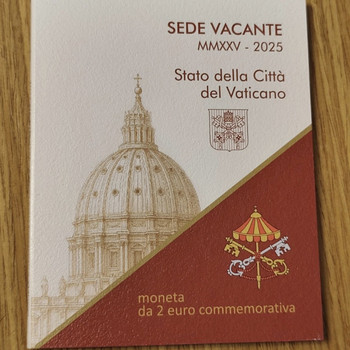 2 евро 2025 Ватикан Sede Vacante BU