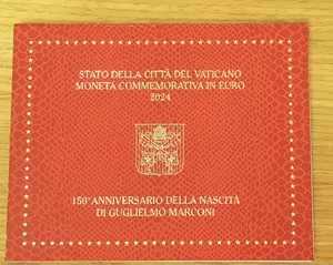 2 евро 2024 Ватикан Marconi BU (1 фото из 3)
