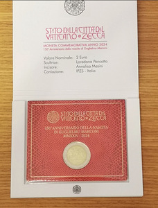 2 евро 2024 Ватикан Marconi BU (2 фото из 3)