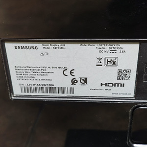 Монитор Samsung S27E330H + провода (5 фото из 5)