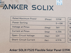 Anker SOLIX FS20 гибкая солнечная панель — 225W (5 фото из 6)