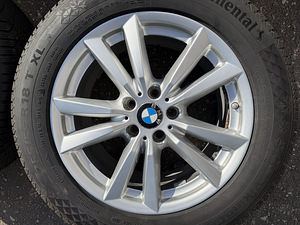 18" BMW style 446 originaalveljed 5x120 + 255/55/18 m+s 7mm (2 foto / 8)