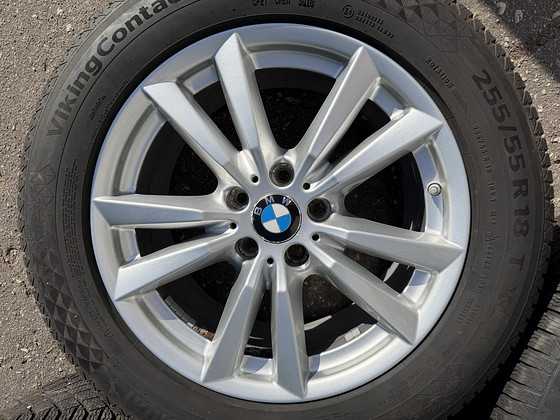 18" BMW style 446 originaalveljed 5x120 + 255/55/18 m+s 7mm