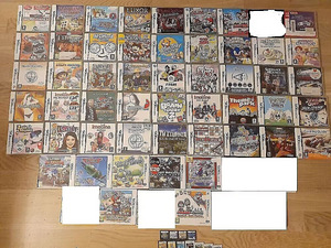 72 tk Nintendo 2DS, DS, DSI, DSI XLl, 3DS, 3DS XL mängud (1 foto / 2)