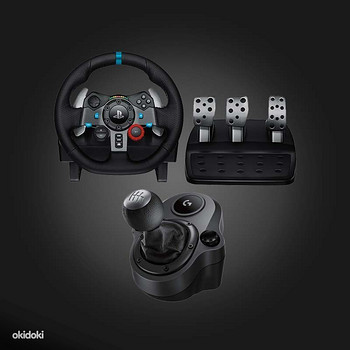 Logitech G29 rool, pedaalid, käigukast Sony PS4/PS5/PC-le