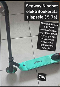 Laste elektritõukeratas (1 foto / 2)