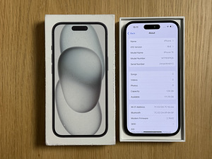 Apple iPhone 15 Black 128GB uueväärne! Aku 100% (5 foto / 7)