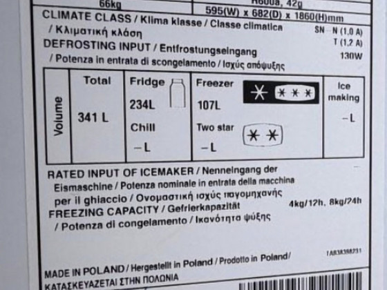 LG külmkapp