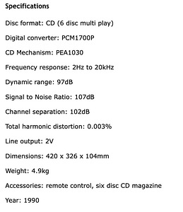 Pioneer PD-M630 CD-плеер (1990) (6 фото из 6)