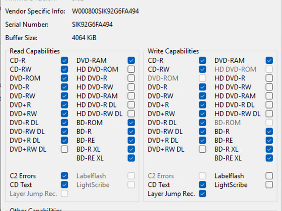 Müün ASUS BW‑16D1HT