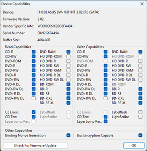 Продам ASUS BW‑16D1HT (1 фото из 3)