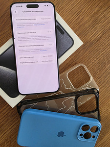 iPhone 15 Pro Max 256GB синий титан (1 фото из 2)